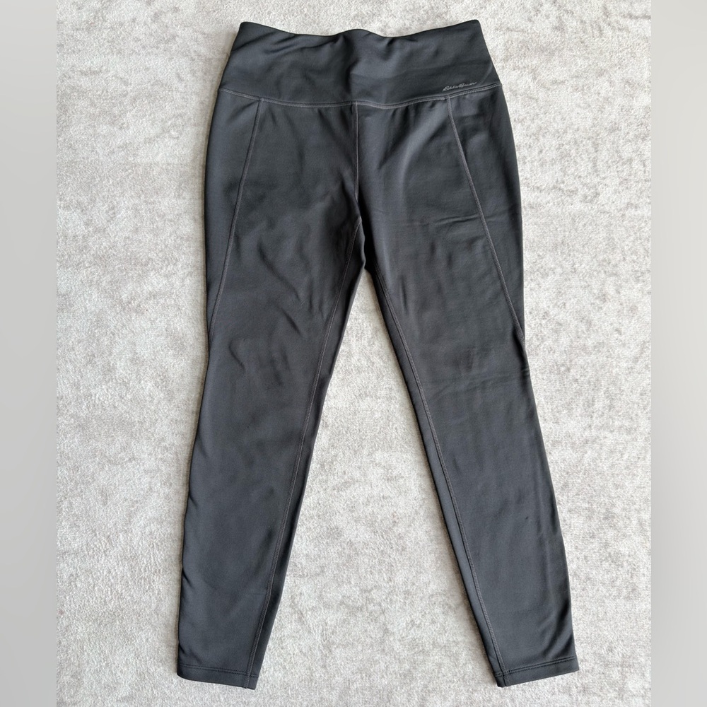 🔥 Eddie Bauer Fleece-Lined Leggings – Dark Grey – Size Large